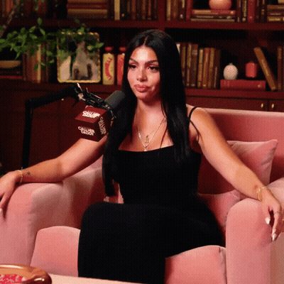 Woman With Microphone Saying Call Me Daddy GIF