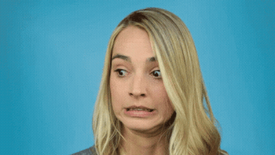 Woman With Missing Tooth Surprised GIF
