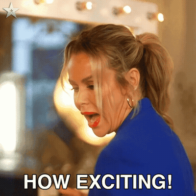 Woman With Mouth Open Saying How Exciting GIF
