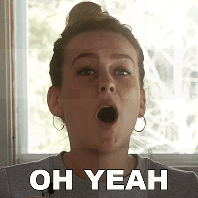 Woman With Mouth Open Saying Oh Yeah GIF