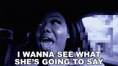 Woman With Mouth Open Saying What GIF