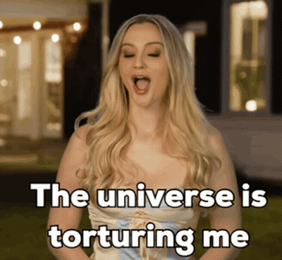Woman With Mouth Open The Universe Is Torturing Me GIF
