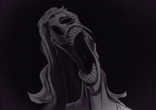 Woman With Mouth Wide Open GIF