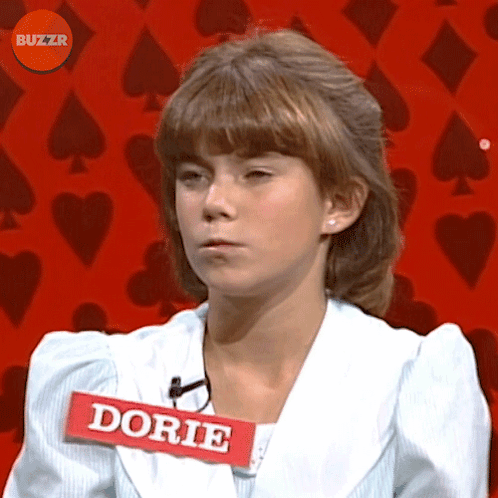 Woman With Name Tag Dorie GIF