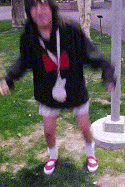 Woman With Necklace Letter R GIF