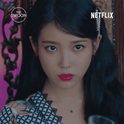 Woman With Netflix Logo GIF