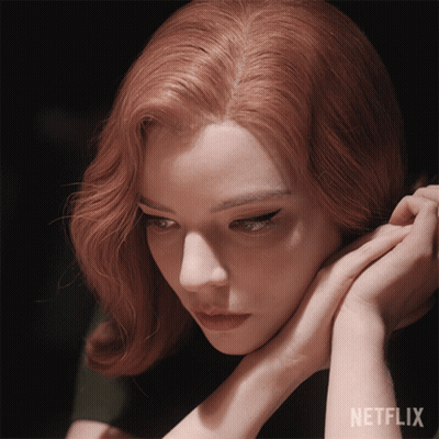 Woman With Netflix Logo GIF