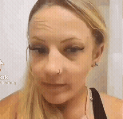 Woman With Nose Ring Close Up GIF