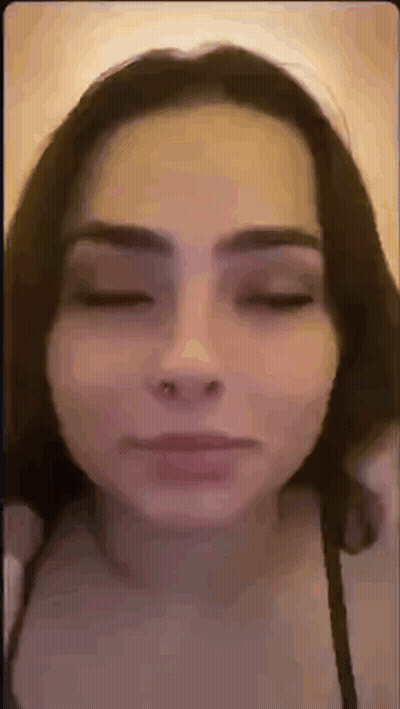 Woman With Nose Ring Making Face Eyes Closed GIF