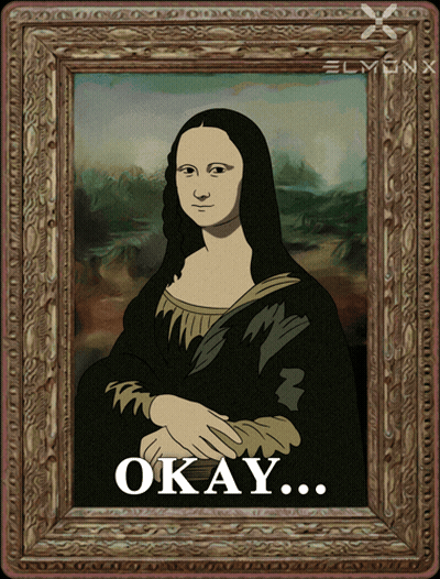 Woman With Okay Painting GIF