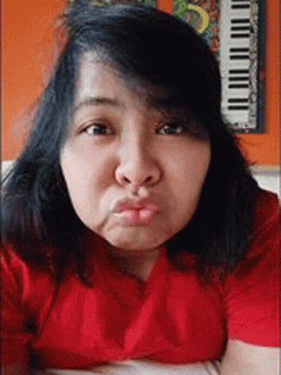 Woman With Open Mouth And Earrings GIF