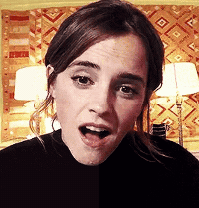 Woman With Open Mouth And Lamp GIF
