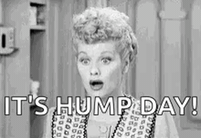 Woman With Open Mouth Saying Hump Day GIF
