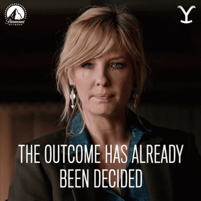 Woman With Outcome Has Already Been Decided GIF