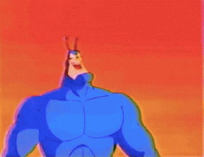 Woman With Outstretched Hands And Funny Face GIF