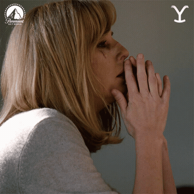 Woman With Paramount Network Logo On Face GIF