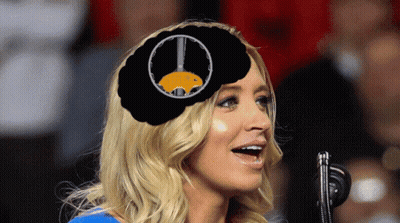 Woman With Peace Sign Singing Into Microphone GIF