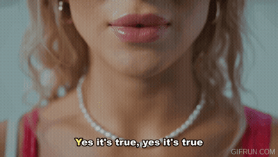Woman With Pearl Necklace Saying Yes It's True GIF