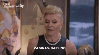 Woman With Pearl Necklace Says Vaginas Darling