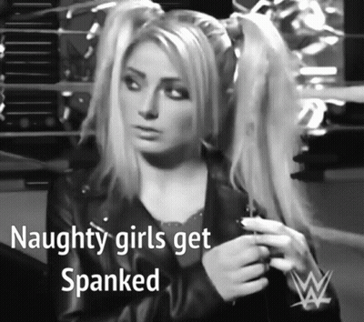 Woman With Pigtails Naughty Girls Get Spanked GIF