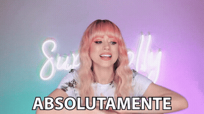 Woman With Pink Hair And Sin Lugar A Duda GIF