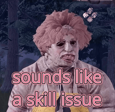 Woman With Pink Hair Sounds Like A Skill Issue GIF