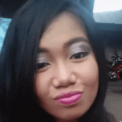 Woman With Pink Lipstick Close Up GIF