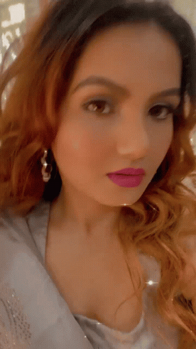 Woman With Pink Lipstick GIF