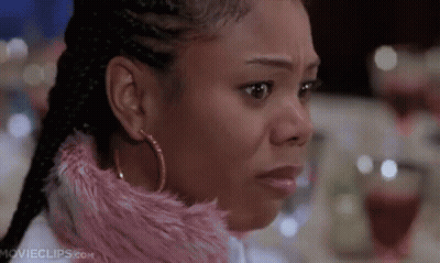 Woman With Pink Scarf And Earrings GIF