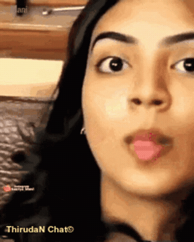 Woman With Pink Tongue Out GIF