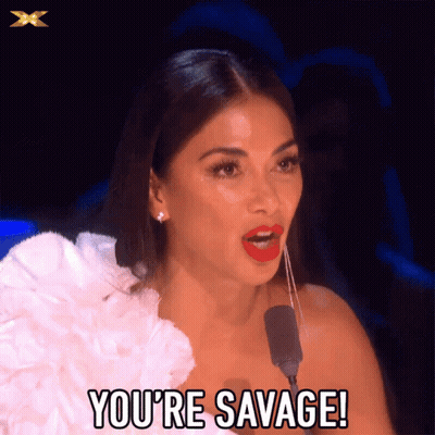 Woman With Ponytail And Earrings Says Savage Husband Activated GIF