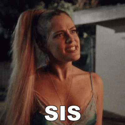 Woman With Ponytail And Sis On Face GIF
