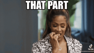 Woman With Ponytail Eating Food GIF