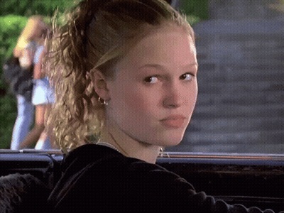 Woman With Ponytail Sitting In Car GIF