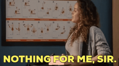 Woman With Poster Saying Nothing For Me Sir GIF