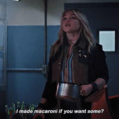 Woman With Pot Asks Made Macaroni Want Some GIF