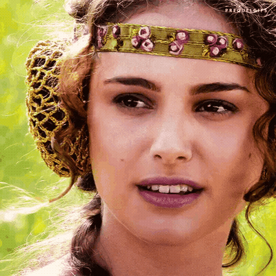 Woman With Prequelships Headband GIF