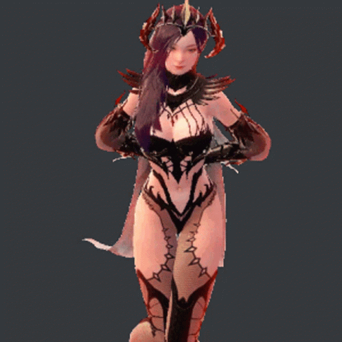 Woman With Purple Hair And Crown GIF