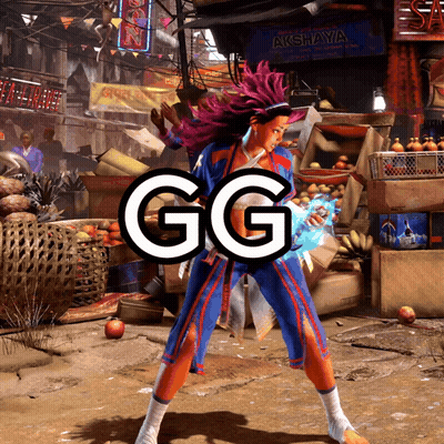Woman With Purple Hair In Front Of Akshaya Sign GIF