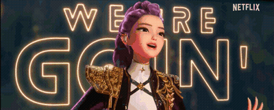 Woman With Purple Hair Netflix We're Going GIF