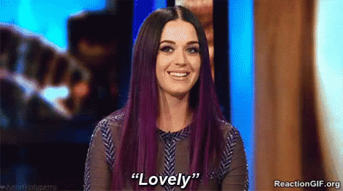 Woman With Purple Hair Smiling Lovely GIF