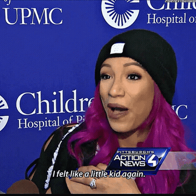 Woman With Purple Hair Talking To Pittsburgh Action News Reporter GIF