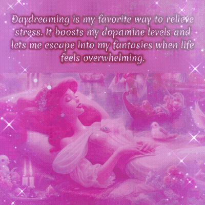 Woman With Quote About Daydreaming GIF