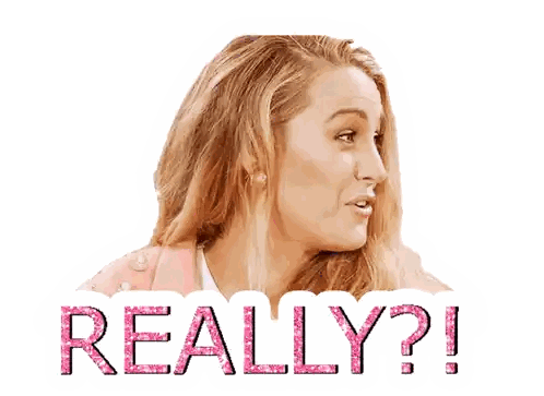 Woman With Really Text Sticker