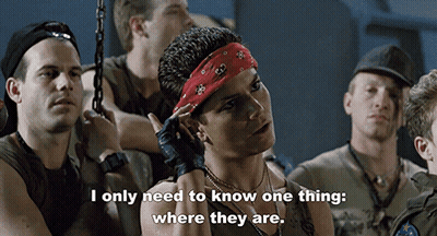 Woman With Red Bandana Saying Where They Are GIF