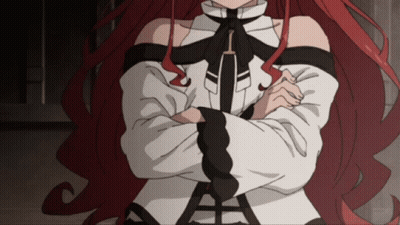 Woman With Red Hair And Crossed Arms GIF