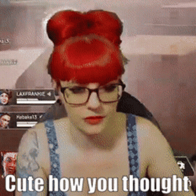 Woman With Red Hair And Glasses Saying Cute GIF
