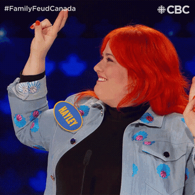Woman With Red Hair And Hayley Name Tag GIF