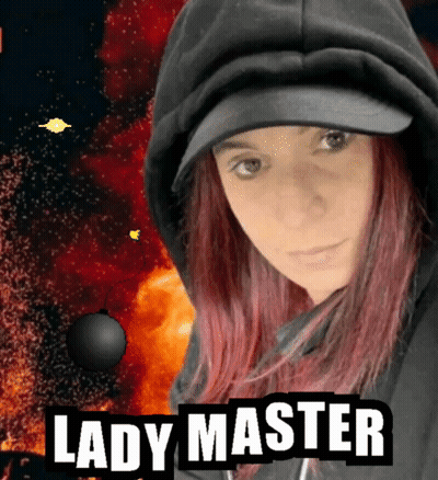 Woman With Red Hair And Lady Master Hat GIF