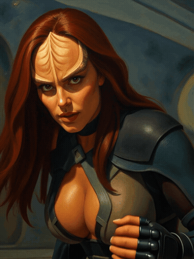Woman With Red Hair And Large Breast GIF